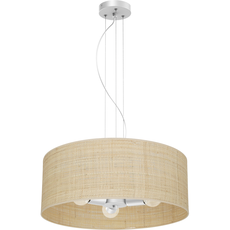 Lampa wisząca Marshall Biały/Rattan 3xE27 Lampa wisząca Marshall Biały/Rattan 3xE27