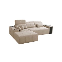 Milano I corner sofa with a sleeping function in Plecionka fabric, Verita 80 – elegance and functionality in one