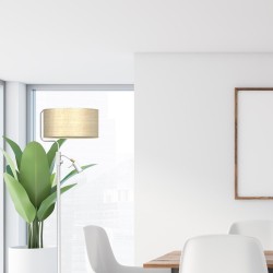 Marshall Floor Lamp 1xE27 + 1x mini GU10 White / Rattan Marshall Floor Lamp 1xE27 + 1x mini GU10 White / Rattan