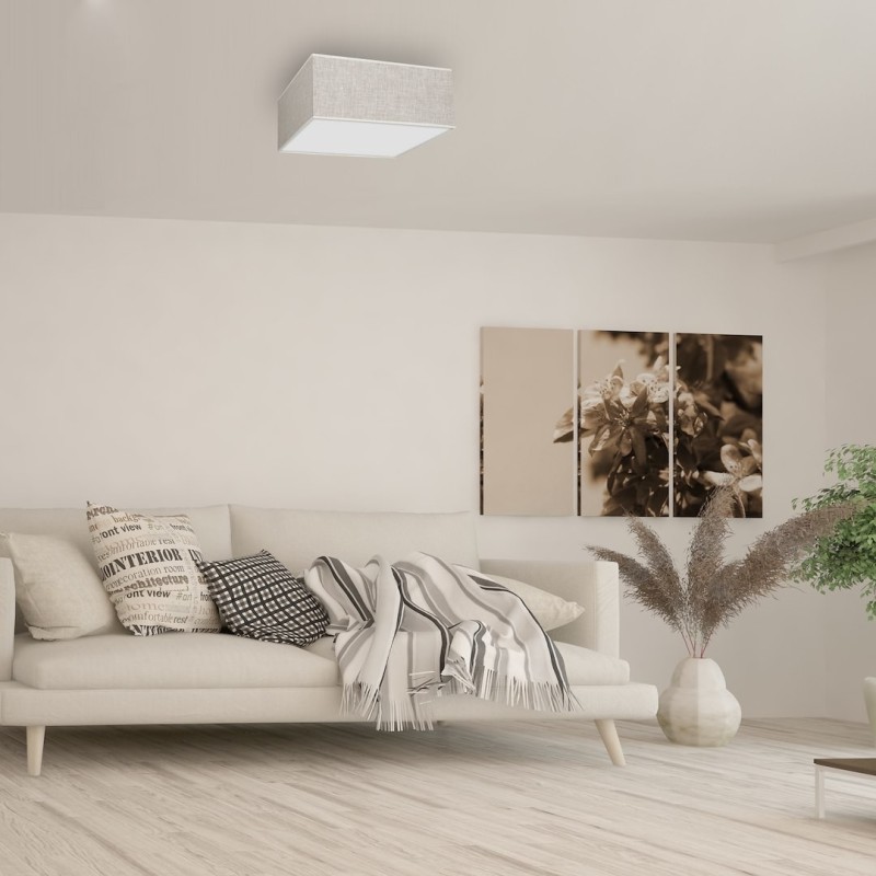 Ceiling lamp LINO WHITE / FLAX 2xE27 Ceiling lamp LINO WHITE / FLAX 2xE27