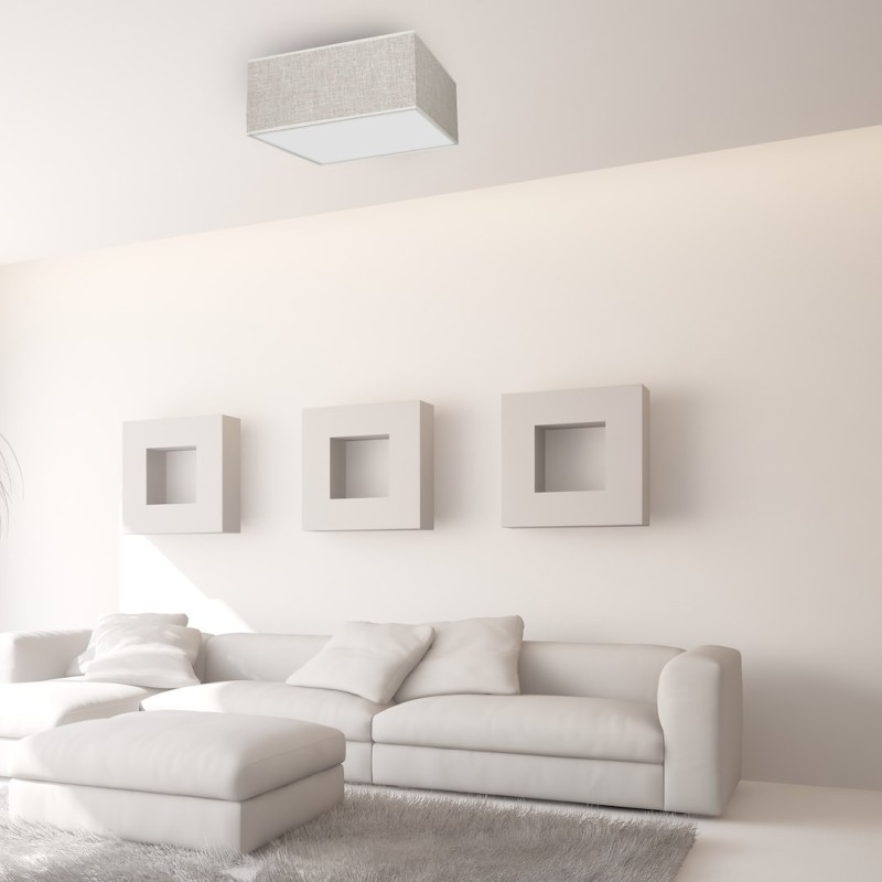 Ceiling lamp LINO WHITE / FLAX 3xE27 Ceiling lamp LINO WHITE / FLAX 3xE27