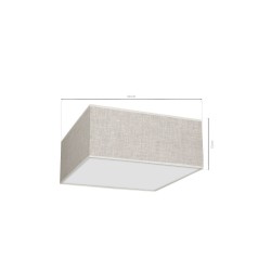 Ceiling lamp LINO WHITE / FLAX 3xE27 Ceiling lamp LINO WHITE / FLAX 3xE27
