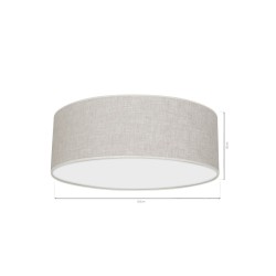 Ceiling lamp LINO WHITE / FLAX 3xE27 Ceiling lamp LINO WHITE / FLAX 3xE27