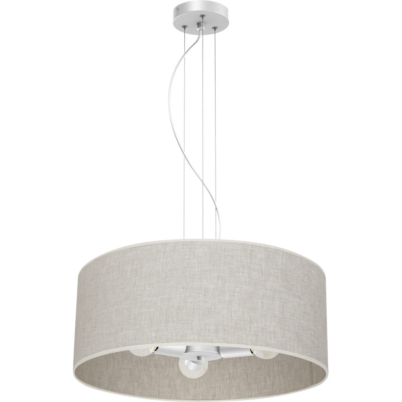 Ceiling lamp LINO WHITE / FLAX 3xE27 Ceiling lamp LINO WHITE / FLAX 3xE27