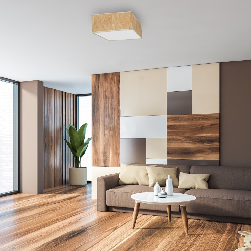 Lampa sufitowa Cork 2xE27 Biały / Korek Lampa sufitowa Cork 2xE27 Biały / Korek