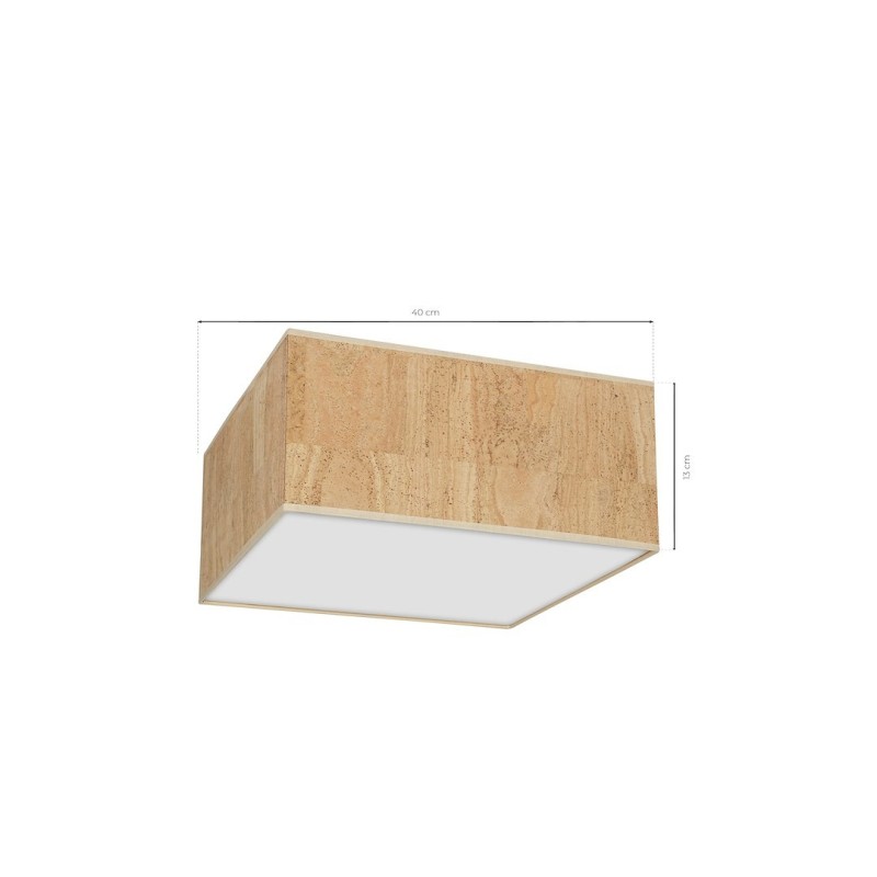 Lampa sufitowa Cork 2xE27 Biały / Korek Lampa sufitowa Cork 2xE27 Biały / Korek