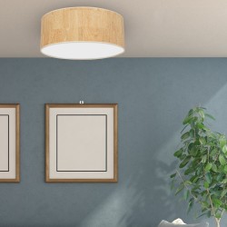 Ceiling lamp Cork 3xE27 Ø50cm White / Cork Ceiling lamp Cork 3xE27 Ø50cm White / Cork