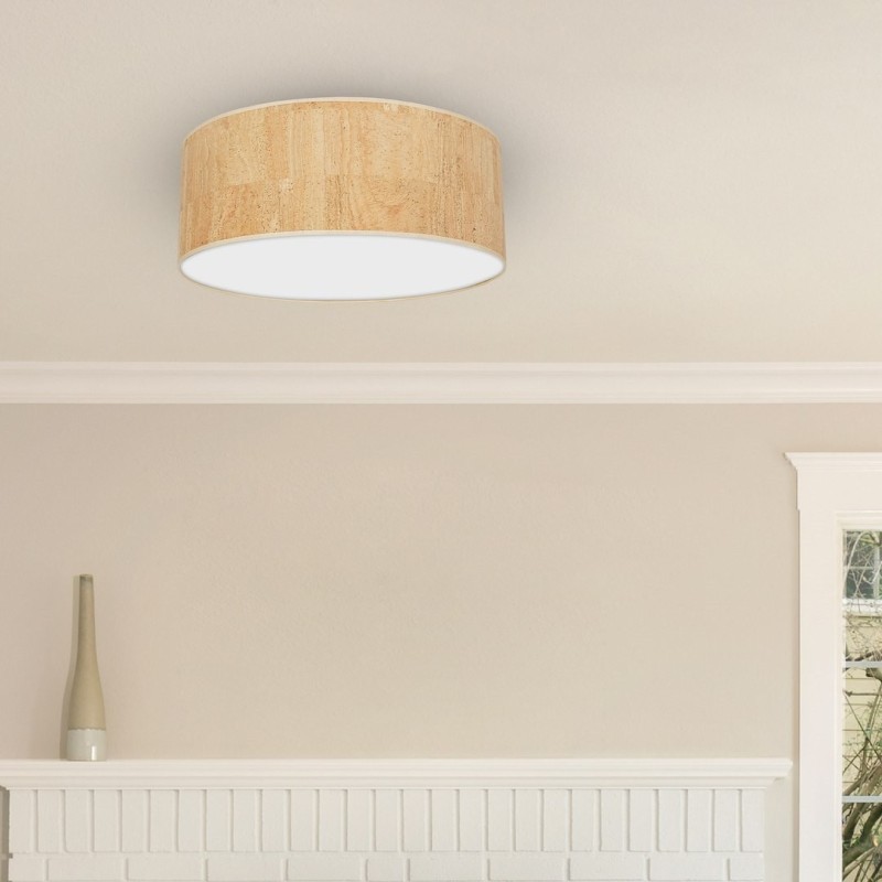 Ceiling lamp Cork 3xE27 Ø50cm White / Cork Ceiling lamp Cork 3xE27 Ø50cm White / Cork