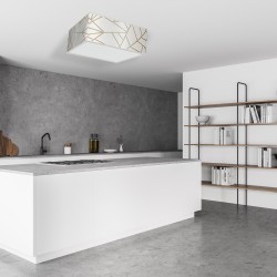 Ziggy Ceiling Lamp 3xE27 White/Gold