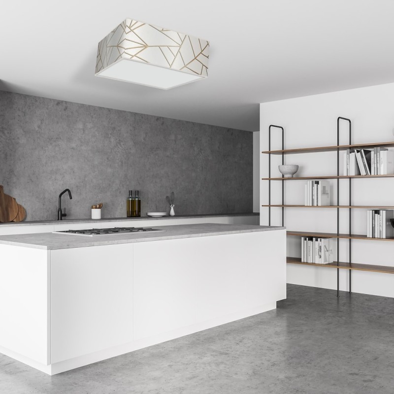 Lampa sufitowa Ziggy 3xE27 Biały/Złoty