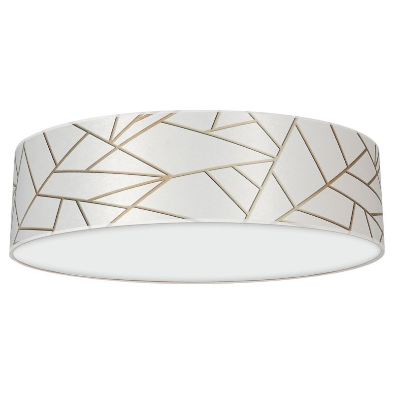 Ziggy Ceiling Lamp 3xE27 Ø50cm White/Gold
