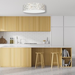 Ziggy Ceiling Lamp 3xE27 Ø50cm White/Gold