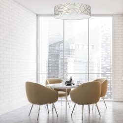 Lampa sufitowa Ziggy 3xE27 Ø50cm Biały/Złoty