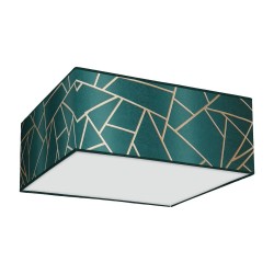 Deckenlampe ZIGGY GREEN Gold/Flaschengrün 3xE27