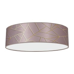 Deckenleuchte ZIGGY PINK Gold/Rosa 3xE27 Ø50cm