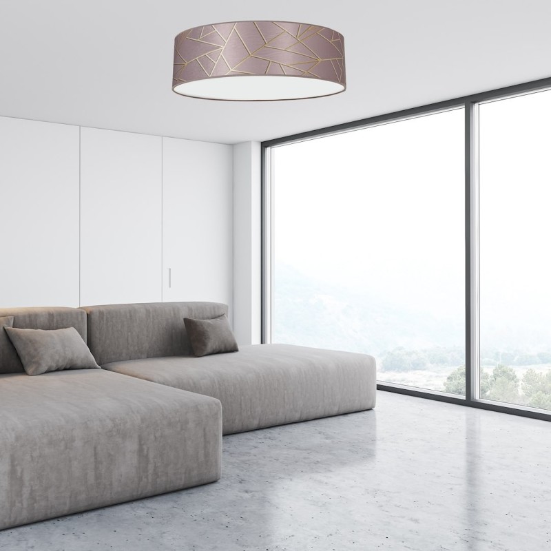 ZIGGY PINK Ceiling Lamp Gold/Pink 3xE27 Ø50cm