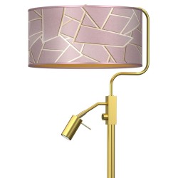 ZIGGY PINK Floor Lamp Gold/Pink 1xE27 + 1x mini GU10