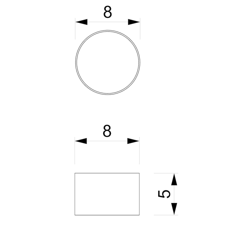 Lampa sufitowa Dixie 1xGX53 Biały Lampa sufitowa Dixie 1xGX53 Biały