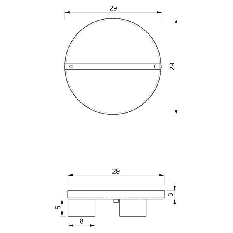 Dixie Ceiling Lamp 3xGX53 White Dixie Ceiling Lamp 3xGX53 White