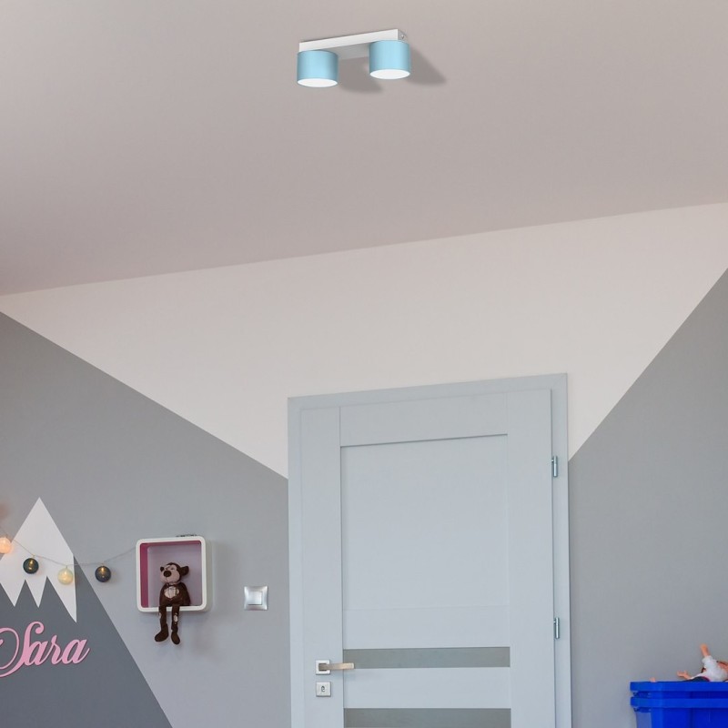 Ceiling lamp Dixie 2xGX53 Blue / White Ceiling lamp Dixie 2xGX53 Blue / White