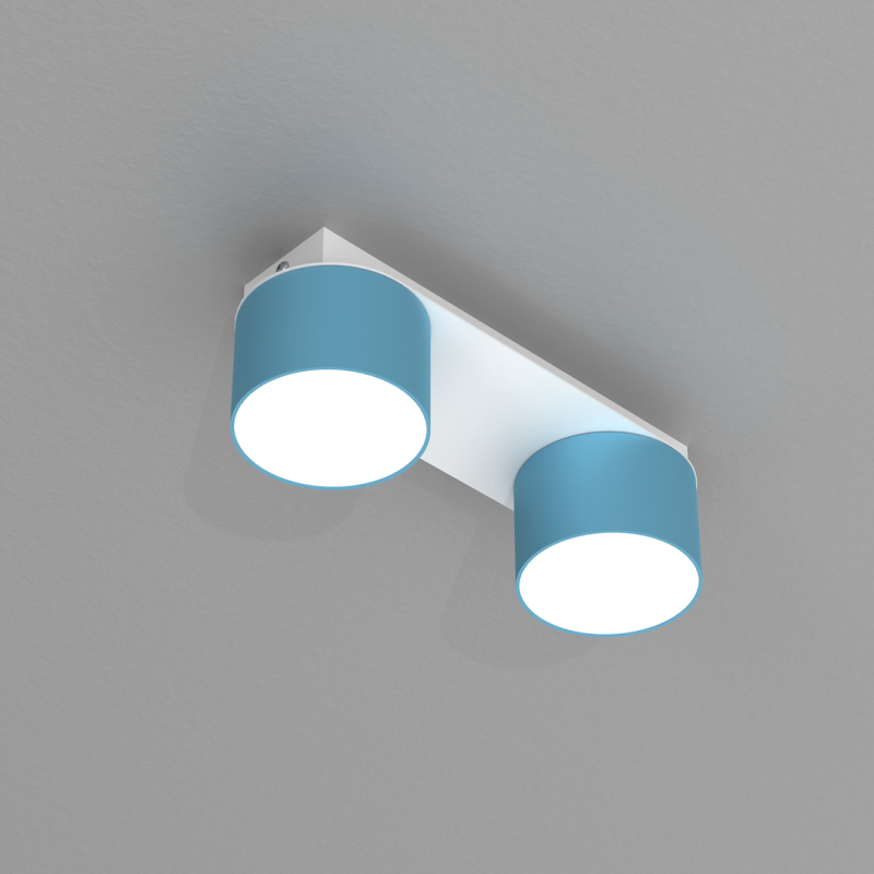Ceiling lamp Dixie 2xGX53 Blue / White Ceiling lamp Dixie 2xGX53 Blue / White