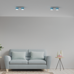 Ceiling lamp Dixie 2xGX53 Blue / White Ceiling lamp Dixie 2xGX53 Blue / White