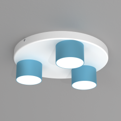 Dixie Ceiling Lamp 3xGX53 Blue / White Dixie Ceiling Lamp 3xGX53 Blue / White