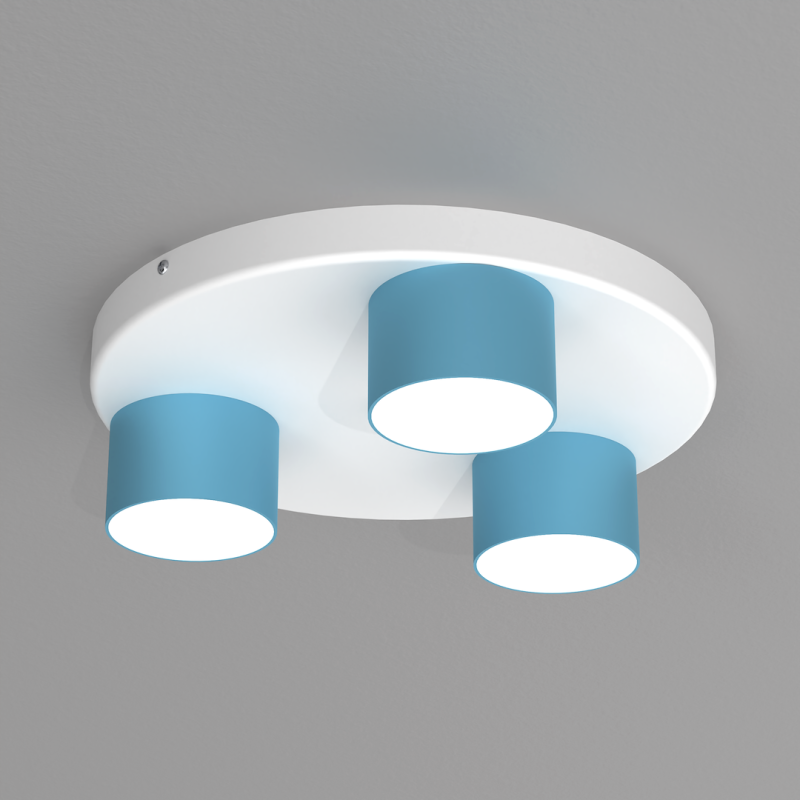Dixie Ceiling Lamp 3xGX53 Blue / White Dixie Ceiling Lamp 3xGX53 Blue / White