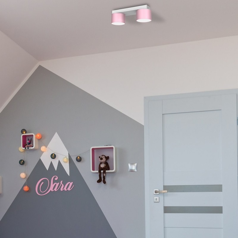 Ceiling lamp Dixie 2xGX53 Pink/White Ceiling lamp Dixie 2xGX53 Pink/White