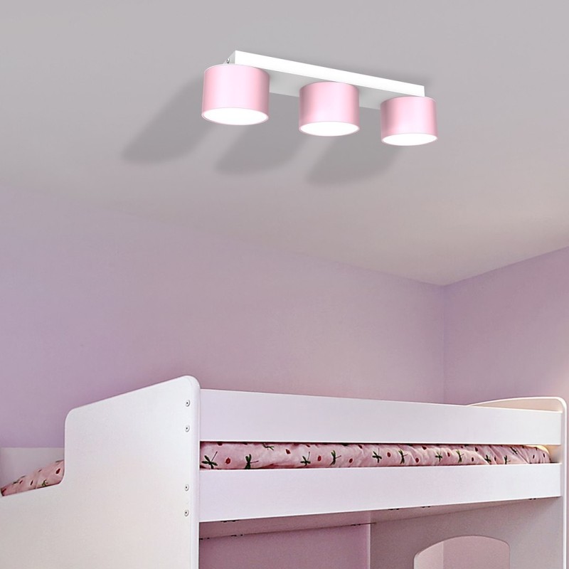 Ceiling lamp Dixie 3xGX53 Pink/White Ceiling lamp Dixie 3xGX53 Pink/White
