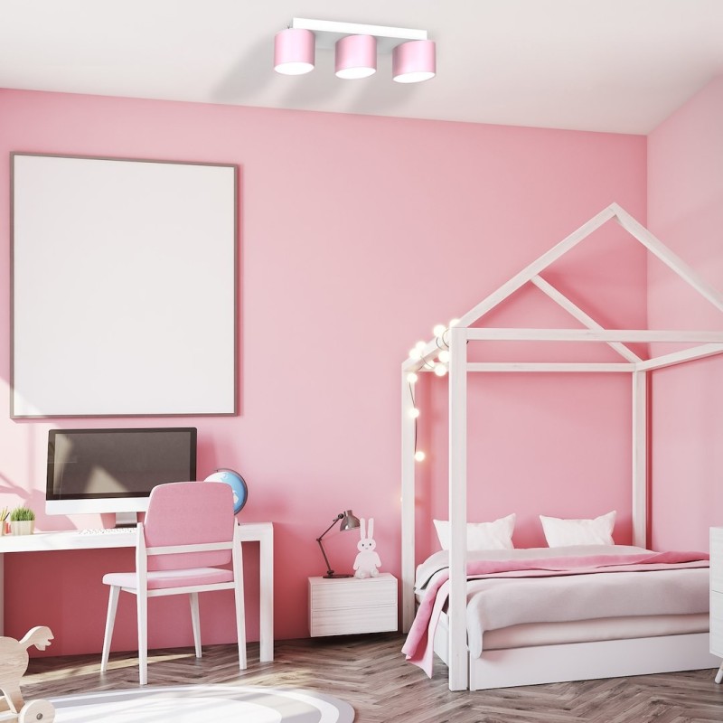 Ceiling lamp Dixie 3xGX53 Pink/White Ceiling lamp Dixie 3xGX53 Pink/White
