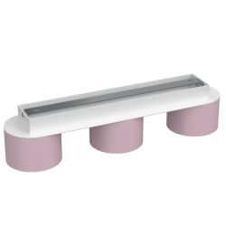 Ceiling lamp Dixie 3xGX53 Pink/White Ceiling lamp Dixie 3xGX53 Pink/White
