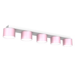 Deckenleuchte Dixie 5xGX53 Rosa/Weiß