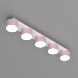 Dixie Ceiling Lamp 5xGX53 Pink/White Dixie Ceiling Lamp 5xGX53 Pink/White