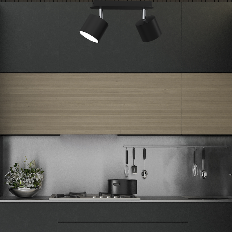Deckenleuchte DIXIE BLACK 2xGX53 Deckenleuchte DIXIE BLACK 2xGX53