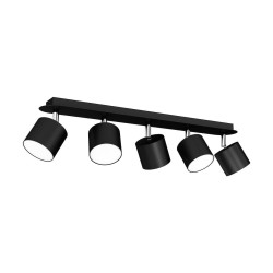 Lámpara de techo DIXIE BLACK 5xGX53