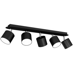 Lámpara de techo DIXIE BLACK 5xGX53 Lámpara de techo DIXIE BLACK 5xGX53