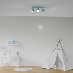 Ceiling lamp Dixie 3xGX53 Blue/White Ceiling lamp Dixie 3xGX53 Blue/White
