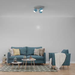 DIXIE Ceiling Lamp 3xGX53 Blue/White DIXIE Ceiling Lamp 3xGX53 Blue/White