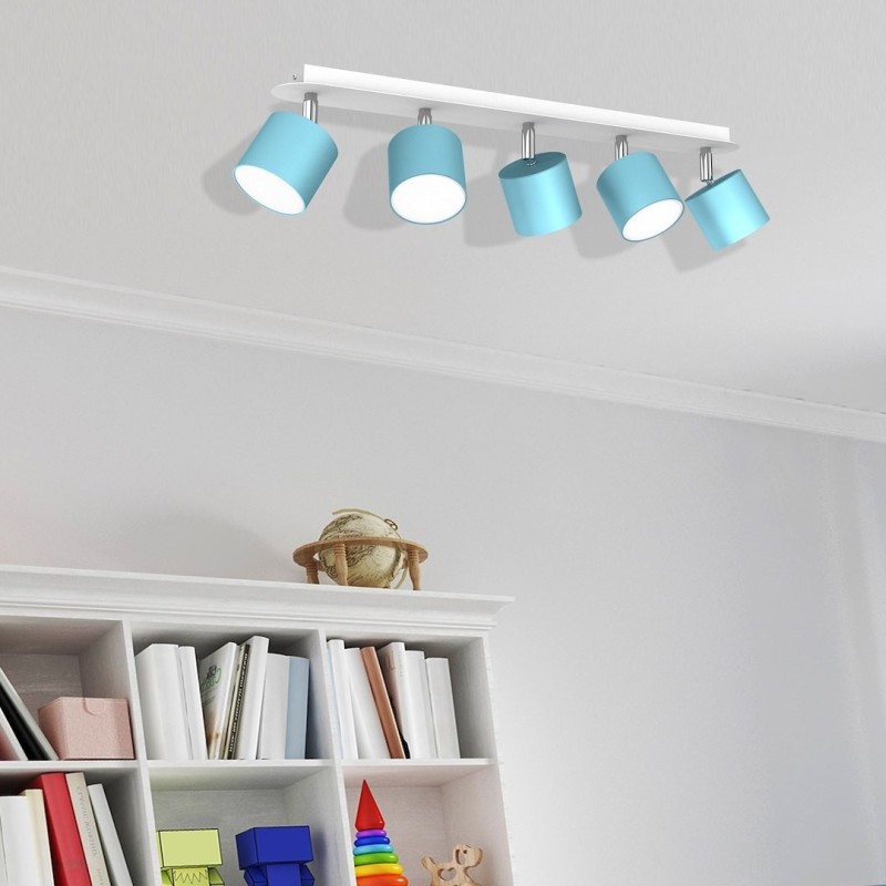 Dixie Ceiling Lamp 5xGX53 Blue/White Dixie Ceiling Lamp 5xGX53 Blue/White