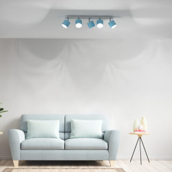 Dixie Ceiling Lamp 5xGX53 Blue/White Dixie Ceiling Lamp 5xGX53 Blue/White