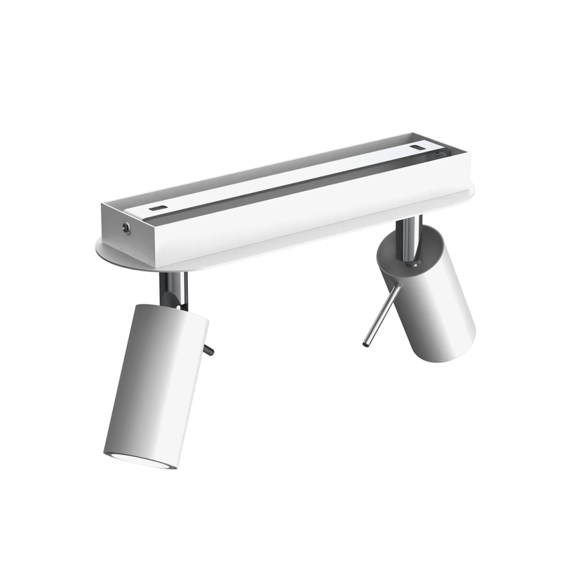 Preston Ceiling Lamp 2x Mini GU10 White/Chrome Preston Ceiling Lamp 2x Mini GU10 White/Chrome