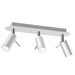 Deckenlampe Preston 3x Mini GU10 Weiß/Chrom
