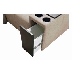 Ecksofa Milano I mit Schlaffunktion in Stoffgeflecht, Verita 54 – Eleganz und Funktionalität in einem