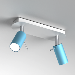 Lampa sufitowa Preston 2x mini GU10 Niebieski/Biały Lampa sufitowa Preston 2x mini GU10 Niebieski/Biały