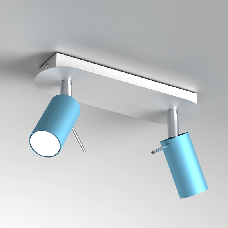 Lampa sufitowa Preston 2x mini GU10 Niebieski/Biały Lampa sufitowa Preston 2x mini GU10 Niebieski/Biały