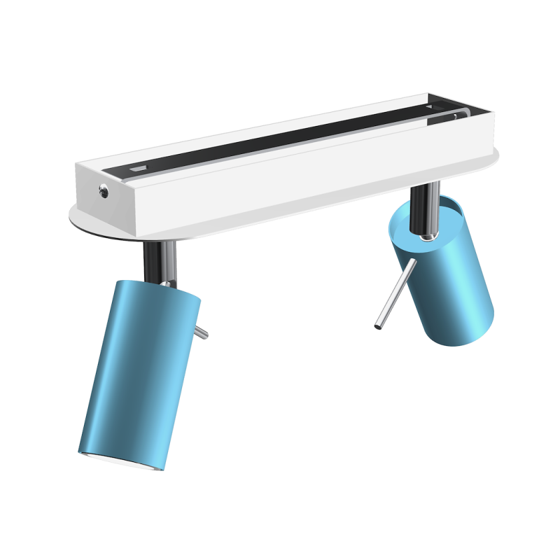 Lampa sufitowa Preston 2x mini GU10 Niebieski/Biały Lampa sufitowa Preston 2x mini GU10 Niebieski/Biały