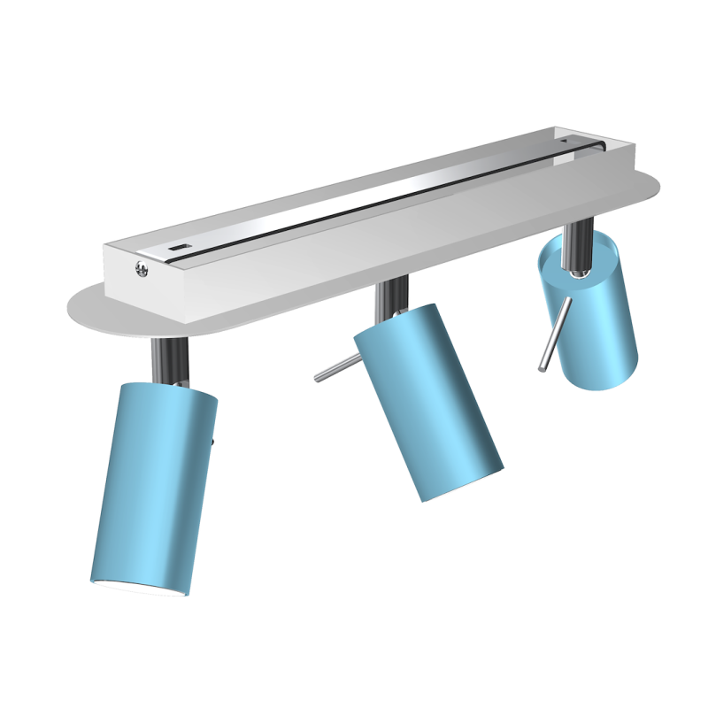 Preston Ceiling Lamp 3x mini GU10 Blue/White Preston Ceiling Lamp 3x mini GU10 Blue/White