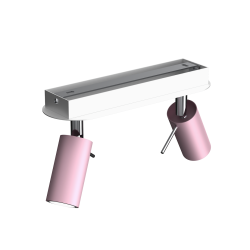 Lampa sufitowa Preston 2x mini GU10 Różowy/Biały Lampa sufitowa Preston 2x mini GU10 Różowy/Biały