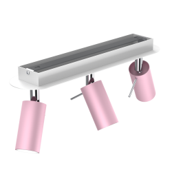 Lampa sufitowa Preston 3x mini GU10 Różowy/Biały Lampa sufitowa Preston 3x mini GU10 Różowy/Biały